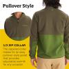 imageMARMOT Mens Rocklin 12 Zip Jacket  Classic Warm Lightweight 100Weight Fleece LayerNoriFoliage