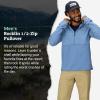 imageMARMOT Mens Rocklin 12 Zip Jacket  Classic Warm Lightweight 100Weight Fleece LayerRain Cloud
