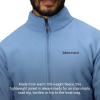 imageMARMOT Mens Rocklin 12 Zip Jacket  Classic Warm Lightweight 100Weight Fleece LayerRain Cloud