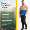 imageMARMOT Mens Rocklin 12 Zip Jacket  Classic Warm Lightweight 100Weight Fleece LayerShetlandAzure