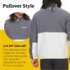 imageMARMOT Mens Rocklin 12 Zip Jacket  Classic Warm Lightweight 100Weight Fleece LayerSteel OnyxGlacier Grey