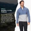 imageMARMOT Mens Rocklin 12 Zip Jacket  Classic Warm Lightweight 100Weight Fleece LayerStormSleet