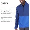 imageMARMOT Mens Rocklin 12 Zip Jacket  Classic Warm Lightweight 100Weight Fleece LayerTwilight BlueTrail Blue