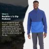 imageMARMOT Mens Rocklin 12 Zip Jacket  Classic Warm Lightweight 100Weight Fleece LayerTwilight BlueTrail Blue