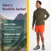 imageMARMOT Mens Rocklin FullZip Jacket  Classic Warm Lightweight 100Weight Fleece LayerNori