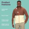 imageMARMOT Mens Rocklin FullZip Jacket  Classic Warm Lightweight 100Weight Fleece LayerPineconeWheat
