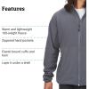 imageMARMOT Mens Rocklin FullZip Jacket  Classic Warm Lightweight 100Weight Fleece LayerSteel Onyx