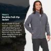 imageMARMOT Mens Rocklin FullZip Jacket  Classic Warm Lightweight 100Weight Fleece LayerSteel Onyx