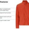 imageMARMOT Mens Rocklin FullZip Jacket  Classic Warm Lightweight 100Weight Fleece LayerSumac