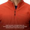 imageMARMOT Mens Rocklin FullZip Jacket  Classic Warm Lightweight 100Weight Fleece LayerSumac