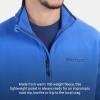 imageMARMOT Mens Rocklin FullZip Jacket  Classic Warm Lightweight 100Weight Fleece LayerTrail BlueTwilight Blue