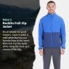 imageMARMOT Mens Rocklin FullZip Jacket  Classic Warm Lightweight 100Weight Fleece LayerTrail BlueTwilight Blue