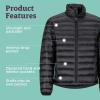imageMARMOT Mens Zeus Jacket  700Fill Insulated WaterResistant Lightweight PufferJet Black