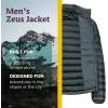 imageMARMOT Mens Zeus Jacket  700Fill Insulated WaterResistant Lightweight PufferSlate Grey