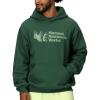 imageMARMOT Mens MMW Hoody  Hooded Sweatshirt with Screen Printed Graphic DoubleLayer Hood and Kangaroo PocketJuniper Green