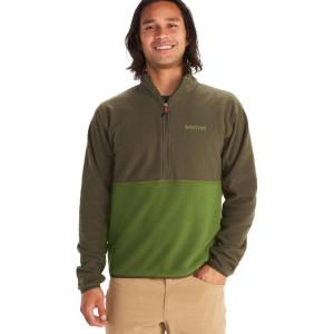 imageMARMOT Mens Rocklin 12 Zip Jacket  Classic Warm Lightweight 100Weight Fleece LayerNoriFoliage