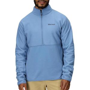 imageMARMOT Mens Rocklin 12 Zip Jacket  Classic Warm Lightweight 100Weight Fleece LayerRain Cloud