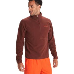 imageMARMOT Mens Rocklin 12 Zip Jacket  Classic Warm Lightweight 100Weight Fleece LayerWhiskey Brown