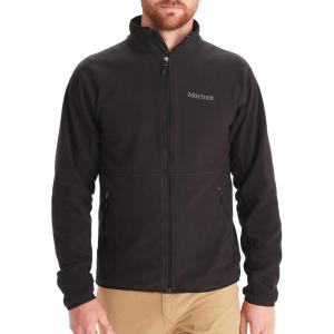 imageMARMOT Mens Rocklin FullZip Jacket  Classic Warm Lightweight 100Weight Fleece LayerBlack