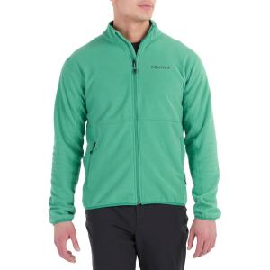 imageMARMOT Mens Rocklin FullZip Jacket  Classic Warm Lightweight 100Weight Fleece LayerClover