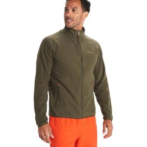 imageMARMOT Mens Rocklin FullZip Jacket  Classic Warm Lightweight 100Weight Fleece LayerNori