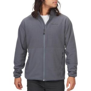 imageMARMOT Mens Rocklin FullZip Jacket  Classic Warm Lightweight 100Weight Fleece LayerSteel Onyx