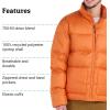 imageMARMOT Mens 700fill Insulated WaterResistant Lightweight Puffer JacketTangelo