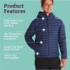 imageMARMOT Mens Echo Featherless Hoody  Lightweight DownAlternative Puffer Jacket with HoodArctic Navy  Latest Collection