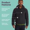 imageMARMOT Mens Echo Featherless Hoody  Lightweight DownAlternative Puffer Jacket with HoodBlack  Latest Collection