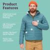 imageMARMOT Mens Echo Featherless Hoody  Lightweight DownAlternative Puffer Jacket with HoodMoon River  Latest Collection