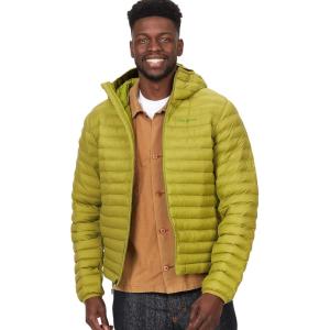 imageMARMOT Mens Echo Featherless Hoody  Lightweight DownAlternative Puffer Jacket with HoodCilantro  Latest Collection