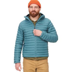 imageMARMOT Mens Echo Featherless Hoody  Lightweight DownAlternative Puffer Jacket with HoodMoon River  Latest Collection