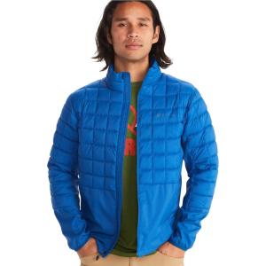 imageMARMOT Mens Echo Featherless Hybrid Jacket  Lightweight DownAlternative Puffer LayerDark Azure