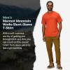 imageMARMOT Mens MMW ShortSleeve Tee  Screen Printed Graphic on Soft Breathable EcoFriendly CottonPoly BlendGinger Blossom