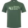 imageMARMOT Mens MMW ShortSleeve Tee  Screen Printed Graphic on Soft Breathable EcoFriendly CottonPoly BlendJuniper Green