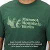 imageMARMOT Mens MMW ShortSleeve Tee  Screen Printed Graphic on Soft Breathable EcoFriendly CottonPoly BlendJuniper Green