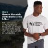 imageMARMOT Mens MMW ShortSleeve Tee  Screen Printed Graphic on Soft Breathable EcoFriendly CottonPoly BlendLight Grey Heather