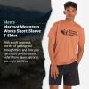 imageMARMOT Mens MMW ShortSleeve Tee  Screen Printed Graphic on Soft Breathable EcoFriendly CottonPoly BlendSunburn