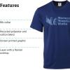 imageMARMOT Mens MMW ShortSleeve Tee  Screen Printed Graphic on Soft Breathable EcoFriendly CottonPoly BlendTwilight Blue