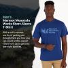 imageMARMOT Mens MMW ShortSleeve Tee  Screen Printed Graphic on Soft Breathable EcoFriendly CottonPoly BlendTwilight Blue