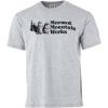 imageMARMOT Mens MMW ShortSleeve Tee  Screen Printed Graphic on Soft Breathable EcoFriendly CottonPoly BlendLight Grey Heather