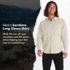 imageMARMOT Mens Aerobora Long Sleeve ButtonDown Shirt  Lightweight Packable QuickDrying UPF ProtectionSandbar