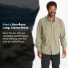 imageMARMOT Mens Aerobora Long Sleeve ButtonDown Shirt  Lightweight Packable QuickDrying UPF ProtectionVetiver