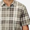 imageMARMOT Mens Airexchange UPF 40 Short Sleeve ShirtHickory Nut Wayland Plaid