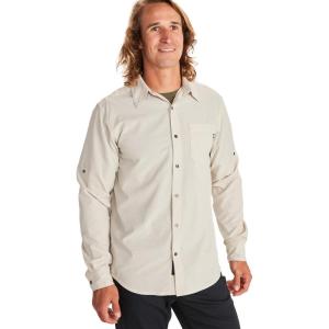 imageMARMOT Mens Aerobora Long Sleeve ButtonDown Shirt  Lightweight Packable QuickDrying UPF ProtectionMoon