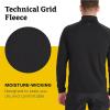 imageMARMOT Mens Leconte Fleece 12 Zip Pullover Jacket  Lightweight Breathable Technical Grid Fleeced LayerBlack