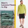 imageMARMOT Mens Leconte Fleece 12 Zip Pullover Jacket  Lightweight Breathable Technical Grid Fleeced LayerSpinach Green
