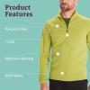imageMARMOT Mens Leconte Fleece 12 Zip Pullover Jacket  Lightweight Breathable Technical Grid Fleeced LayerSpinach Green