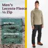 imageMARMOT Mens Leconte Fleece 12 Zip Pullover Jacket  Lightweight Breathable Technical Grid Fleeced LayerVetiver
