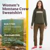 imageMARMOT Womens Montane Crew Sweatshirt  Screen Printed Graphic on Warm Breathable EcoFriendly CottonPoly BlendNori